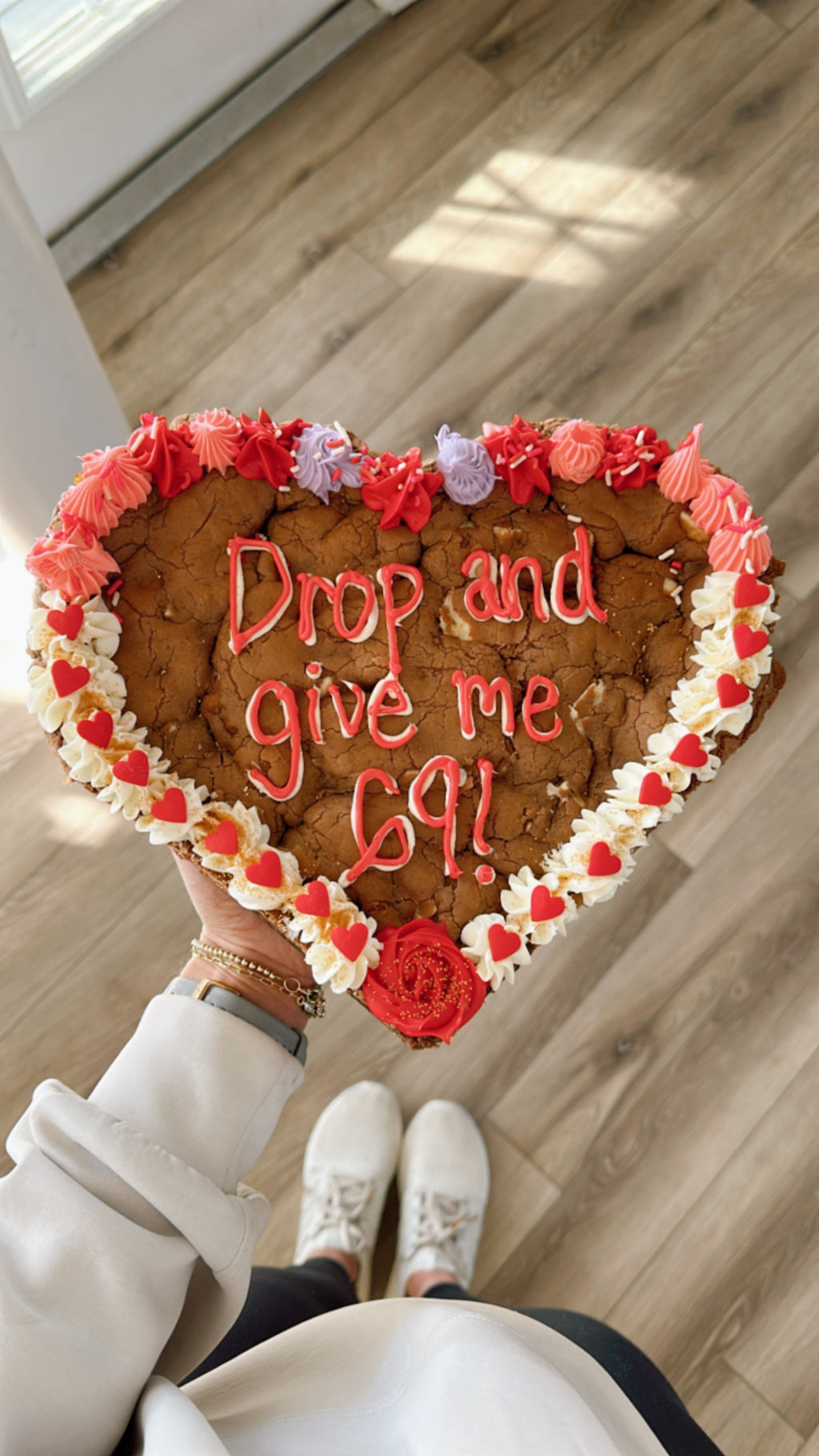 GLUTEN FREE/DAIRY FREE Valentine's Day Cookie Cake