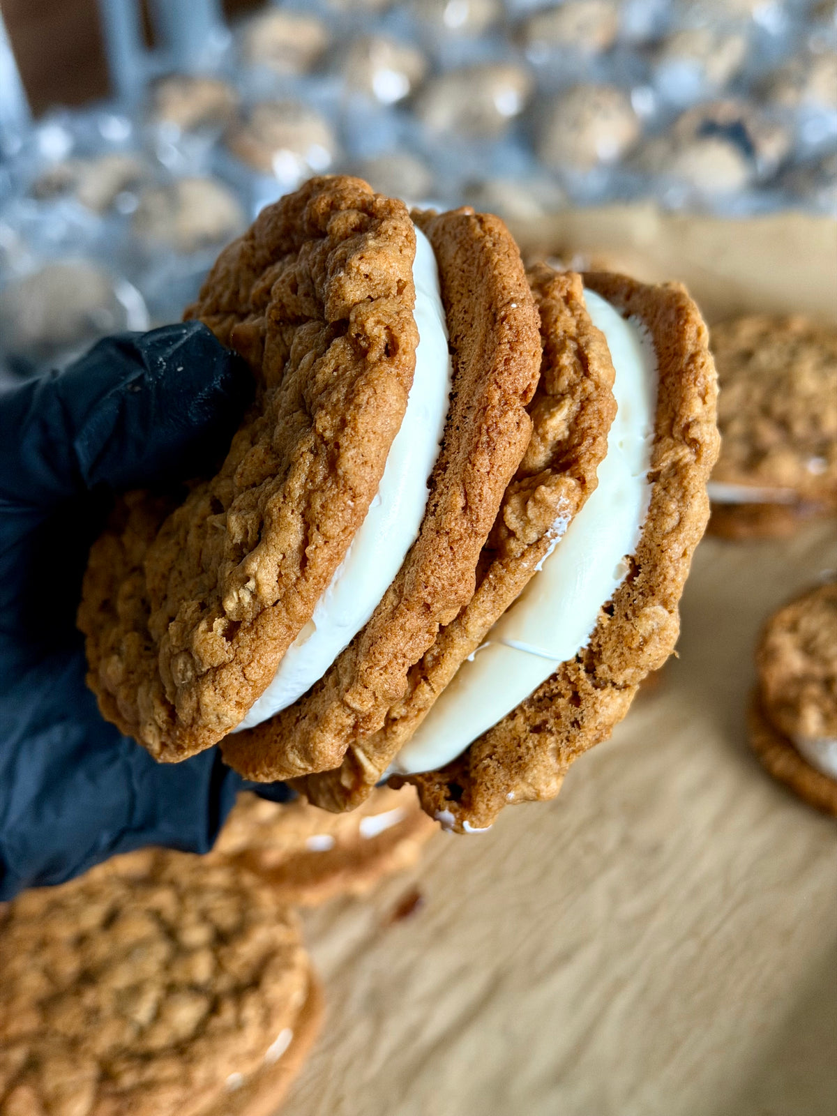 Gluten Free & Dairy Free Marshmallow Oatmeal Cream Pie