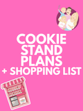 Cookie Stand Plans + Shopping List