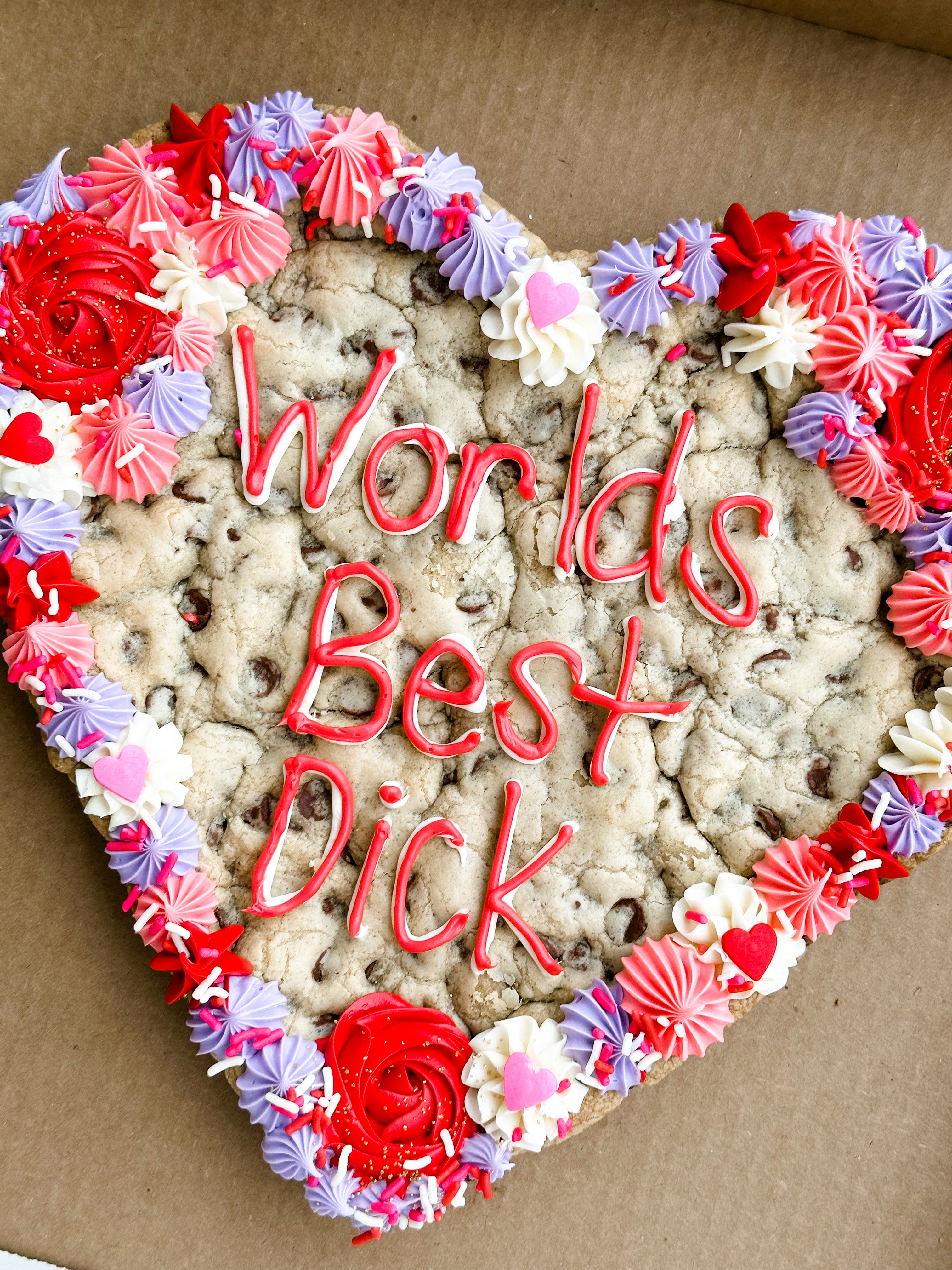 GLUTEN FREE/DAIRY FREE Valentine's Day Cookie Cake